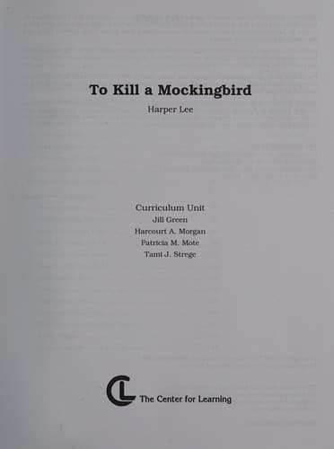 To Kill a Mockingbird, Harper Lee